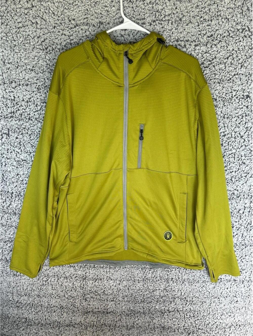 Little Donkey Andy Full Zip Jacket Softshell Fleece Green Outdoor Men's US XXL
